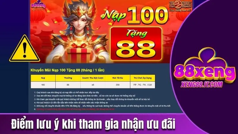 Tổng Hợp Khuyến Mãi Xeng88 Hấp Dẫn Nhất Thị Trường Cá Cược 3 Điểm lưu ý khi đăng ký tham gia các hoạt động ưu đãi